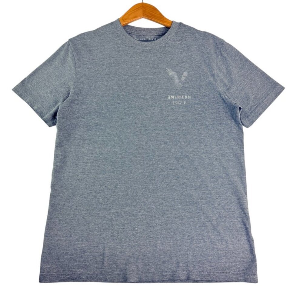 American Eagle Super Soft T-Shirt Men’s S Gray Short Sleeve Standard Fit Casual